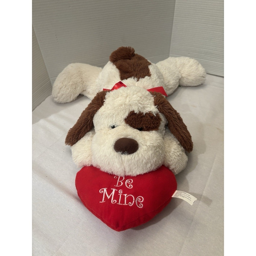 Valentines Day LARGE 24" Super Soft Plush Dog, Be Mine Heart. Tom'S Toy
